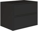Selsey Nachttisch H&auml;ngend Schwebender Schwarz Farbe 50B x 36T x 40H cm...
