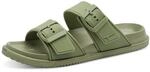 Tamaris Damen Fu&szlig;bett Pantolette flach, gr&uuml;n, 36 EU