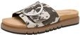 Tamaris Damen Wide Fit Pantoletten flach mit Klettverschluss und Schnalle, wei&szlig;