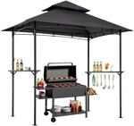 VEVOR Grillpavillon, 2430x1500x500 mm, Grill&uuml;berdachung f&uuml;r Au&szlig;engrill,...