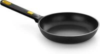 BRA Daily Pro | Bratpfanne 22 cm, schwarz und gelb, Aluminiumguss, Vollinduktion,