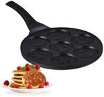 Relaxdays Pancake Pfanne mit Gesichtern, 7 Mulden, &Oslash; je 8 cm,...