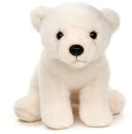 Uni-Toys - Eisb&auml;r Junges, sitzend - 19 cm (H&ouml;he) - Pl&uuml;sch-B&auml;r, Polarb&auml;r -