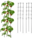 Relaxdays Rankhilfe, 3er Set, 5 Ringe, HxD 150x28 cm, Blumen & Nutzpflanzen,...