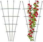 Relaxdays Rankgitter, 2er Set, HxB: 122 x 59 cm, Stahl & Kunststoff, Rankhilfe