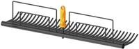 Fiskars OneClick Rasenrechen, Breiter Stahlrechen-Aufsatz f&uuml;r Laub und...