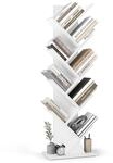 VASAGLE Custos Kollektion - B&uuml;cherregal Baumform, Standregal, Eckregal platzsparend,