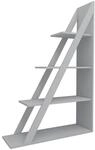Hanah Home Modern White Bookshelf, 100 cm x 150 cm x 29.5 cm | 100% Melamine Coated
