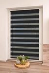 K-Home Klemmfix Doppelrollo Madrid ohne Bohren Schwarz 105 x 150 cm (B x L)
