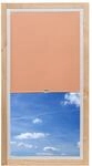 K-home 70-004 Dachfensterrollo Individuell, Stoff, apricot, 116 x 130 cm (B x L)