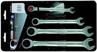 KS Tools 503.4204 GEARplus Ratschenringmaulschl&uuml;ssel-Satz, 4-tlg. 10-19mm