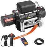 VEVOR Elektrische Seilwinde, 6100 kg, 12 V DC Elektrowinde mit 24 m Seil, kabellose &