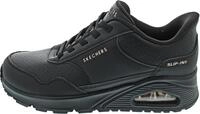 Skechers Damen Uno Banksia Luxe Slip-InTurnschuhe, Black Duraleather, 36 EU