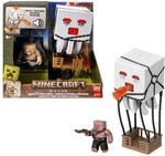 Mattel Minecraft Actionfigur-Set, Ghast mit Feuerattacke, Lichter, Ger&auml;usche,