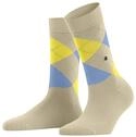 Burlington Damen Socken Queen W So Baumwolle gemustert 1 Paar, Beige Vale 4016, 36-41