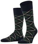 Burlington Herren Socken Tartan M So Baumwolle gemustert 1 Paar, Blau Marine...