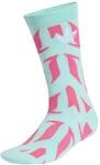 adidas Unisex LIONEL MESSI PRINT SOCK 3 PAIR PACK, semi flash aqua/white/white, 37-40