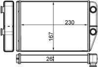 MAHLE AH 225 000S W&auml;rmetauscher, Innenraumheizung f&uuml;r FIAT DUCATO Van (250_)...