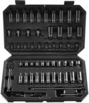 VEVOR Schlagsteckschl&uuml;sselsatz 6,35 mm, 55-teiliger tiefer und flacher
