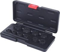 KS Tools 913.3880 Spiral-Profil-Steckmuttern-Satz, 10-tlg., M8-M19