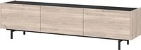Germania Lowboard 1113-627 GW-Cantoria, in Eiche/Schwarz, mit DREI Klappen, 184 x 48