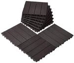VEVOR Terrassenfliesen, 10er-Set, Balkonfliesen 30x30cm, Klickfliesen,...