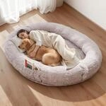 VEVOR Hundebett f&uuml;r Menschen & Hunde, 176x122x24 cm, Memory-Schaum-Hundebett in