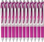 Pentel EnerGel XM BL77 Gelschreiber mit Druckmechanik, magenta (12 St&uuml;ck)