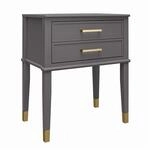 Westerleigh | Nachttisch mit 1 Schublade in MDF Graphite Grey