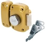 Vachette - Verrou de suret&eacute; bouton et cylindre s&eacute;rie Cyclop - 45 mm bronze Vachette