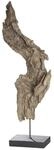GILDE Skulptur Wurzel auf Base - Statue Baumwurzel Braun naturfarben - Figur
