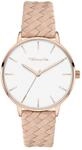 Tamaris Damenuhr mit Lederband &ndash; Runde schlichte Armbanduhr f&uuml;r Damen 36 mm -