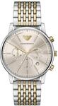 Emporio Armani Herren 42MM Silberfarbene Edelstahl Uhr, AR11773