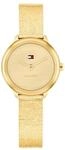 Tommy Hilfiger Zwei-Zeiger-Quarzwerk-Uhrf&uuml;r Damen mit Goldfarben