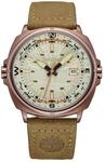 Timberland Herren Armbanduhr Williston in der Farbe Creme mit Lederarmband,