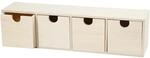55766 Create Craft Aufbewahrungsbox mit 4 Schubladen, Sperrholz, 1 St&uuml;ck