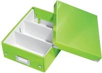 Leitz Click & Store Aufbewahrungsbox mit Deckel Klein, Box mit Trennw&auml;nden f&uuml;r