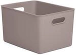 TATAY Aufbewahrungsbox Kunststoff 22 L Baobab | Organizer Box | Integrierte Griffe 