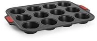 Woll Bakeware Muffinform f&uuml;r 12 St&uuml;ck, mit hitzebest&auml;ndigen Silikongriffen...