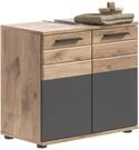 xonox.home - Waschbeckenunterschrank Mason 60x56x34 cm in Front Basalt grau...