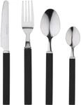 24-teiliges Besteckset aus Edelstahl Funny schwarz