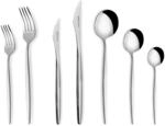 Karaca New Porto 84-teiliges Besteck Set f&uuml;r 12 Personen, Edelstahl-Besteckset,