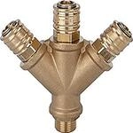 RIEGLER 107266-245.53 Verteiler mit 3 Schnellverschlusskupplungen NW 7,2, G 1/2 AG,