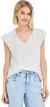 Street One Studio Dropped Shoulder Shirt mit Split Neck White 34