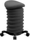 TOPSTAR Sitness 4D mit Rollen - AGR-Zertifiziert Dynamischer Sitzhocker schwarz -