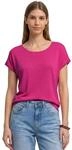 Street One Dropped Shoulder Shirt mit Rundhals Magenta Dream 34