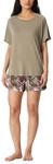 Schiesser Damen Schlafanzug Set kurz Baumwolle Modal - Nightwear