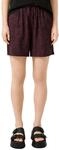 s.Oliver Damen Shorts &ndash; High Rise, Viskosemix, All-Over-Print, elastischer Bund mit