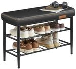 VASAGLE EKHO Kollektion Schuhbank, Sitzbank, Sitztruhe, Eingangsbereich, Kunstleder,