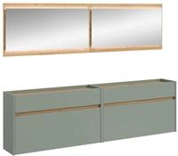 xonox.home &ndash; 4 teilige Garderobenkombination Drive 220x192x32 cm in Salbei und